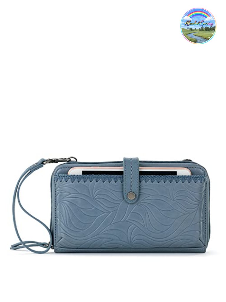 The Sak Iris Smartphone Crossbody Purse Wristlet Leather Bag Wallet